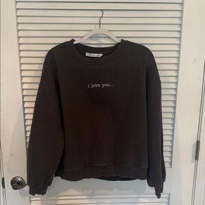 Double Sided Taylor Swift Embroidered "i love you... it’s ruining my life” Gray